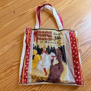 vintage MOULIN ROUGE tote bag (E5)